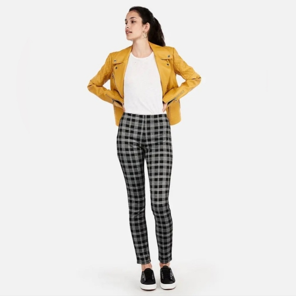 Express Plaid Leggings XL Office Casual Preppy Holiday